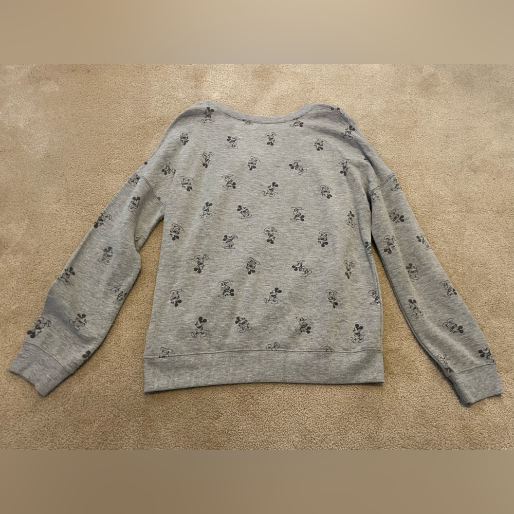 Disney Gray Mickey Mouse Sweatshirt